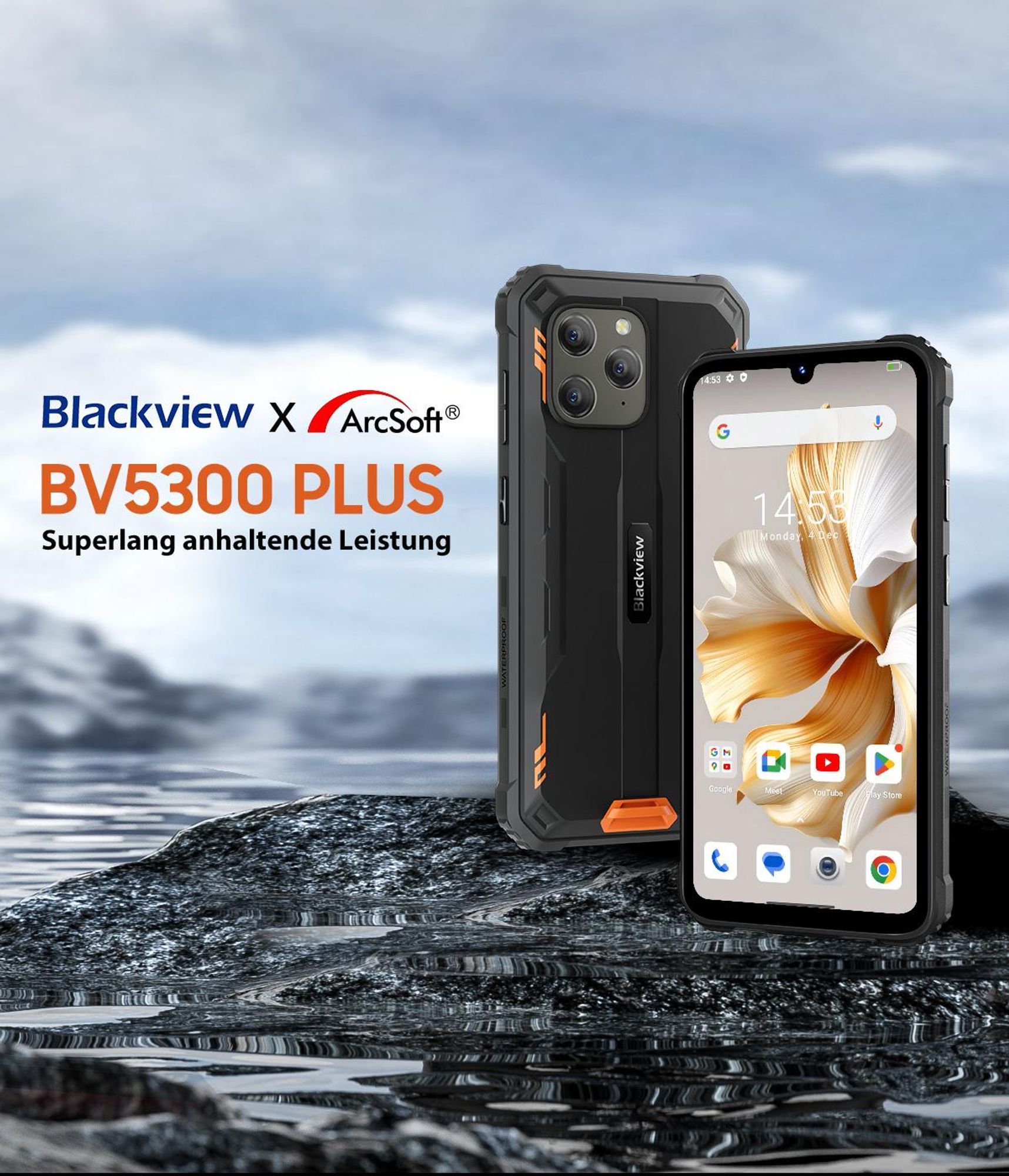 Blackview BV5300 Plus NFC Outdoor Smartphone Ohne Vertrag,  6,1 Zoll, 16GB+128GB, Helio Octa-Core, 6580mAh, Dual Nano-SIM, DokeOS 4.0