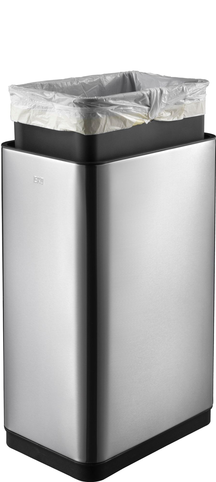 EKO - Mirage Sensor Poubelle 30 litres - Stainless steel Plastic - Inox mat, noir