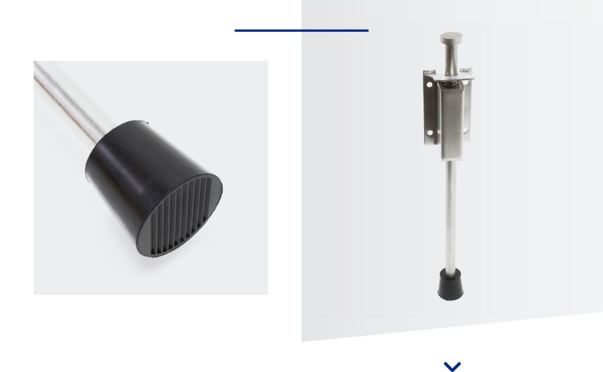 Pedal Türstopper 118-146 mm Edelstahl Türfeststeller Bodentürstopper Türbremse