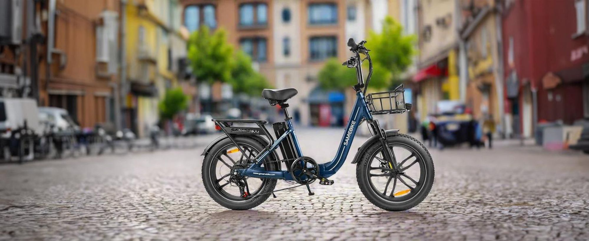 20*4.0Zoll LCD Fat Faltbar E- Bike E-Mountainbike Elektrofahrrad 13Ah 100Km SHIMANO 7 25km/h E Klapprad mit Korb, E-Bike Klappräder für Herren Damen