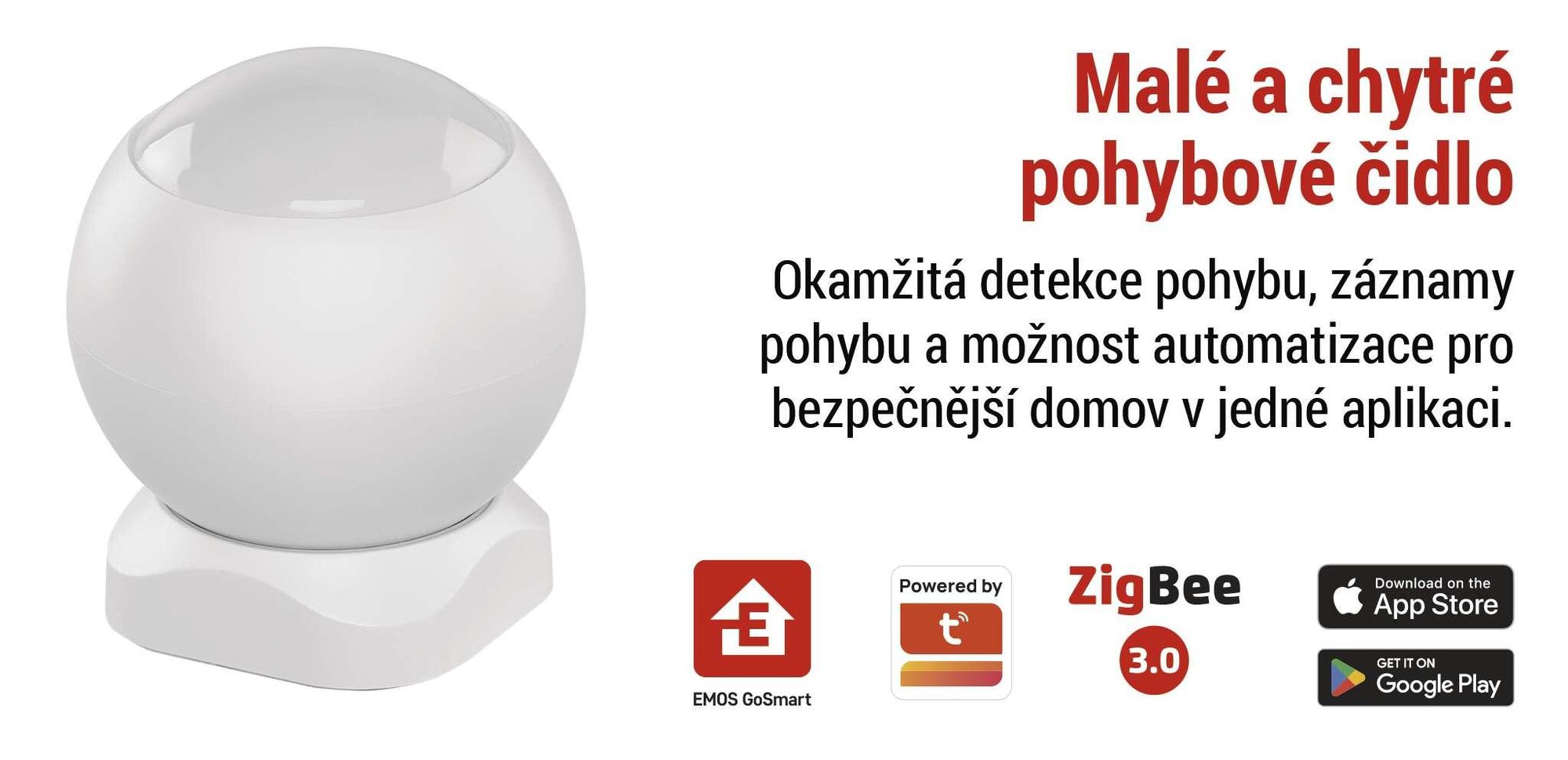 EMOS GoSmart PIR senzor (pohybové čidlo) IP20, ZigBee, H5020