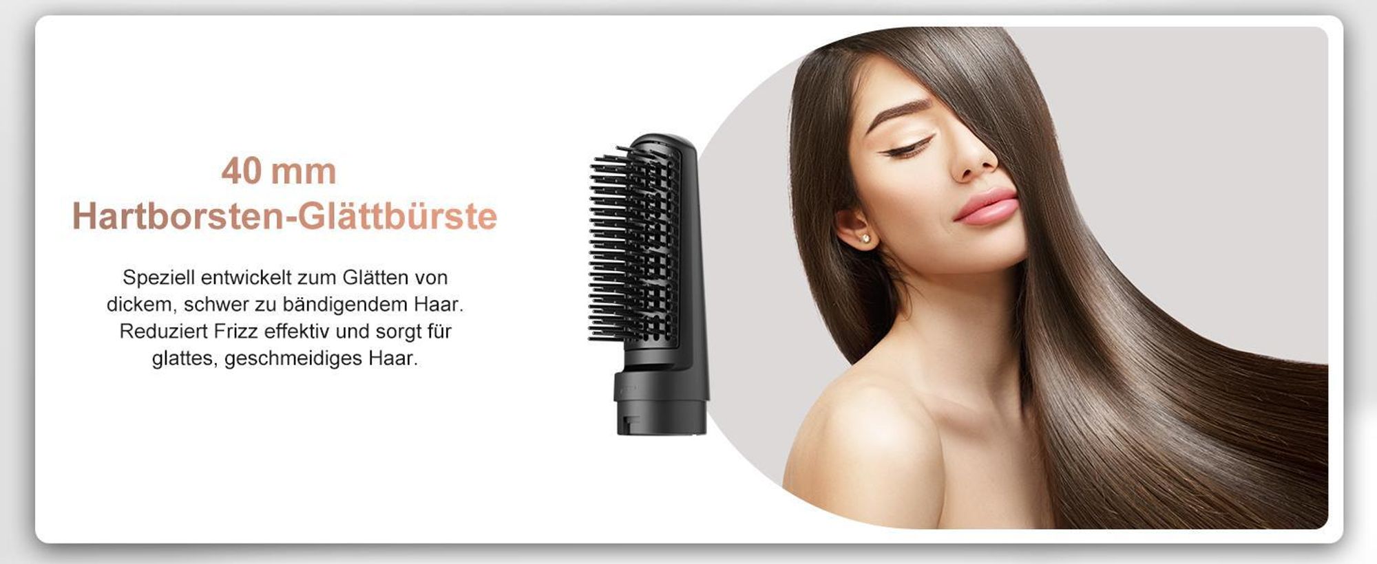 MCURO 6-in-1 Warmluftbürste mit 6 Aufsätzen,Airflow Lockenstab, Föhn & Negativ-Ionen Haarstyler für Glätten,Volumen & Locken,inkl. Aufbewahrungstasche