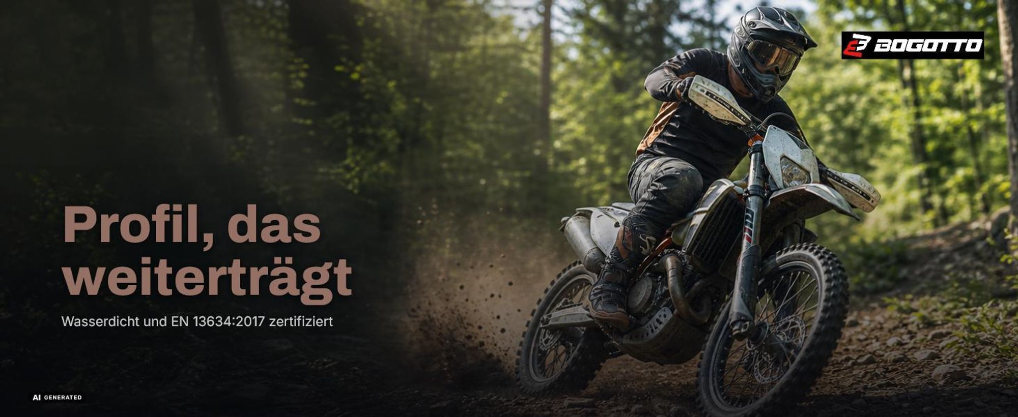 Bogotto RMXA wasserdichte Enduro / Motocross Stiefel, schwarz, 48