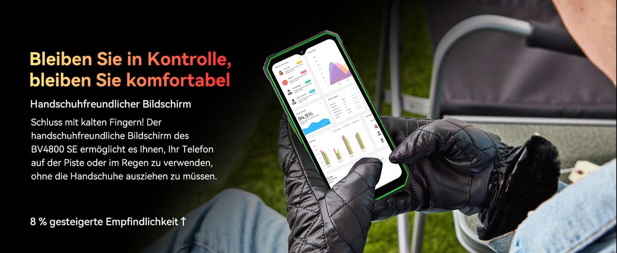 Blackview BV4800 SE Outdoor Handy, 6.56 Zoll, 90 Hz, 5100 mAh, 12GB+64GB, 16 MP+8MP,Helio Octa Core,Face ID,Smart-K BOX