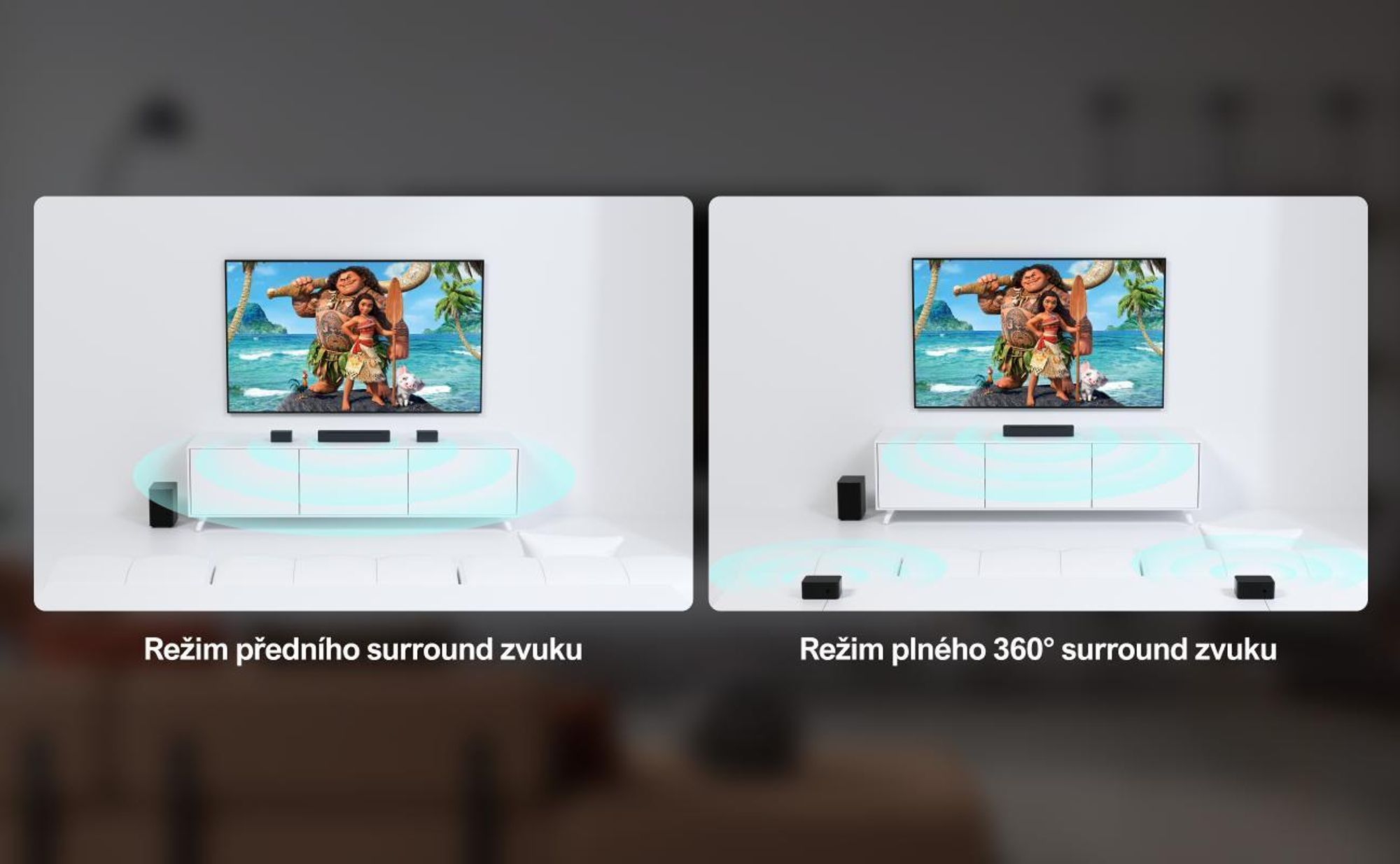 Soundbar ULTIMEA Poseidon D60 5.1 Dolby Atmos (410 W, nastavitelný prostorový zvuk a basy, HDMI eARC)