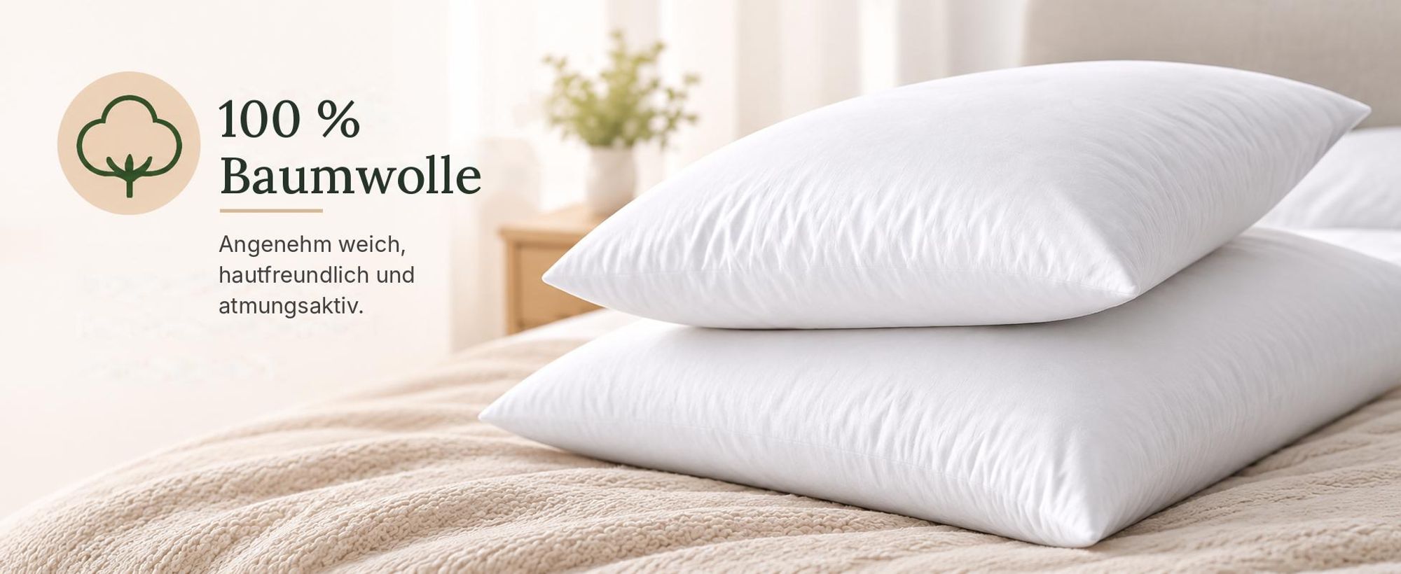 Livessa Jersey Kissenbezug 2er Set 65x65 cm 100% Baumwolle Kirschrot
