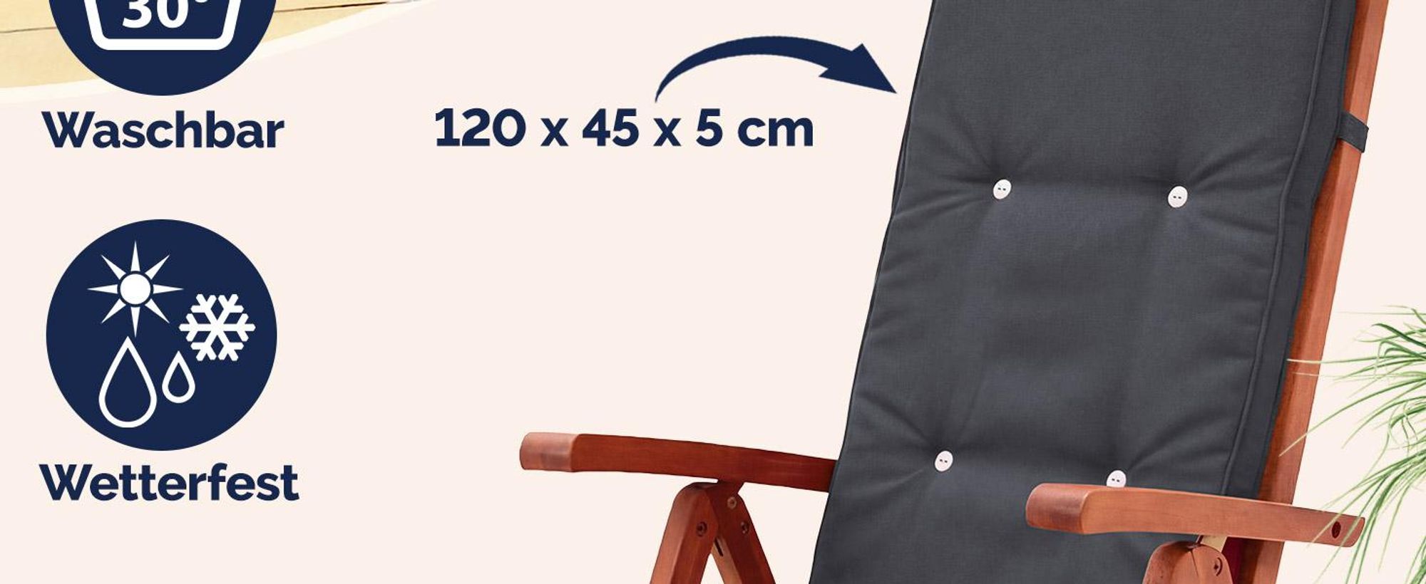 Sitzauflage für Hochlehner im 6er-Pack, Farbe Rot