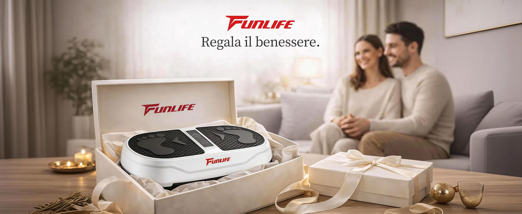 Funlife V6 Pedana vibrante 120 kg – 120 livelli e 5 programmi – Pedana fitness con corde di allenamento e Bluetooth – Compatta e silenziosa per l'allenamento a casa