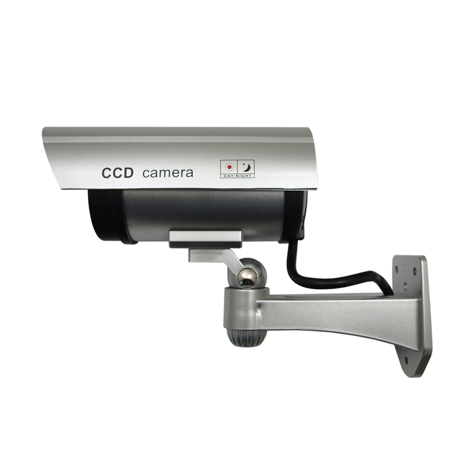 2x Kamera-Attrappe mit blinkender LED IR1100 S IR outdoor silber