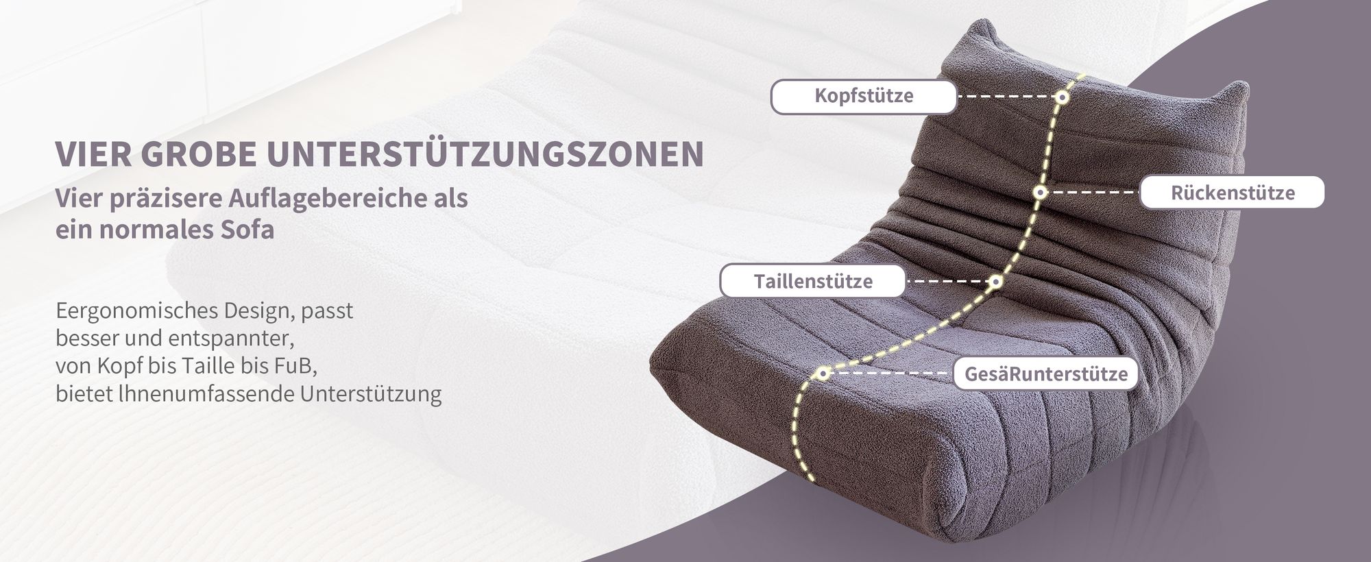 Klassische Sessel, Schlafsofas, sitzkissen boden, Lazy Sofa, Bean bag, für Schlafzimmer, Sitzsack