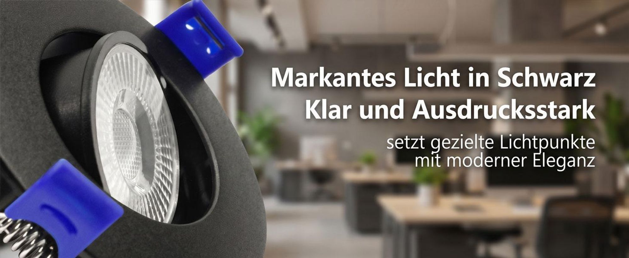 Maxkomfort 3er Set LED Einbaustrahler Schwarz - Schwenkbar & Ultraflach, Neutralweiß 4000K, Deckenspots IP20, Einbauspots Ø90mm - Quasar