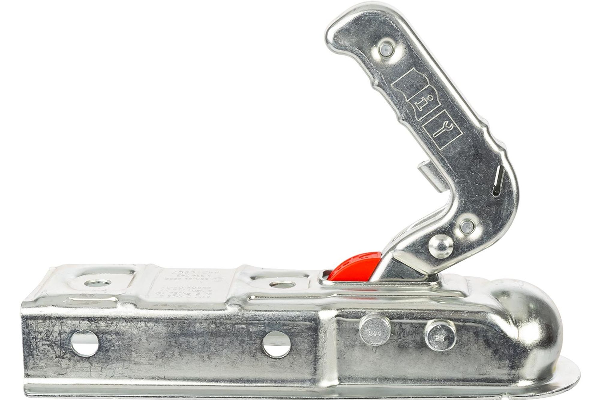 AL-KO Kugelkupplung AK7, 750 kg, Vierkantdeichsel 60 mm, Stützlast 75 kg, Stahl, Sicherungsanzeige, für Deichsel, PKW-Anhänger