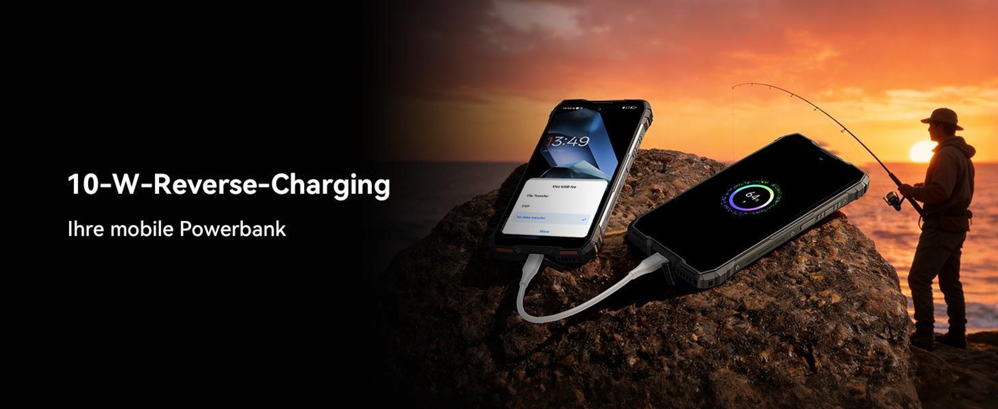 Blackview ROCK 3  Outdoor Smartphone Ohne Vertrag, 32+256GB, Android 16, 108MP, 6.78", 120Hz, 10000mAh,kabelloses Laden,Thermal Imaging, IP68/IP69K