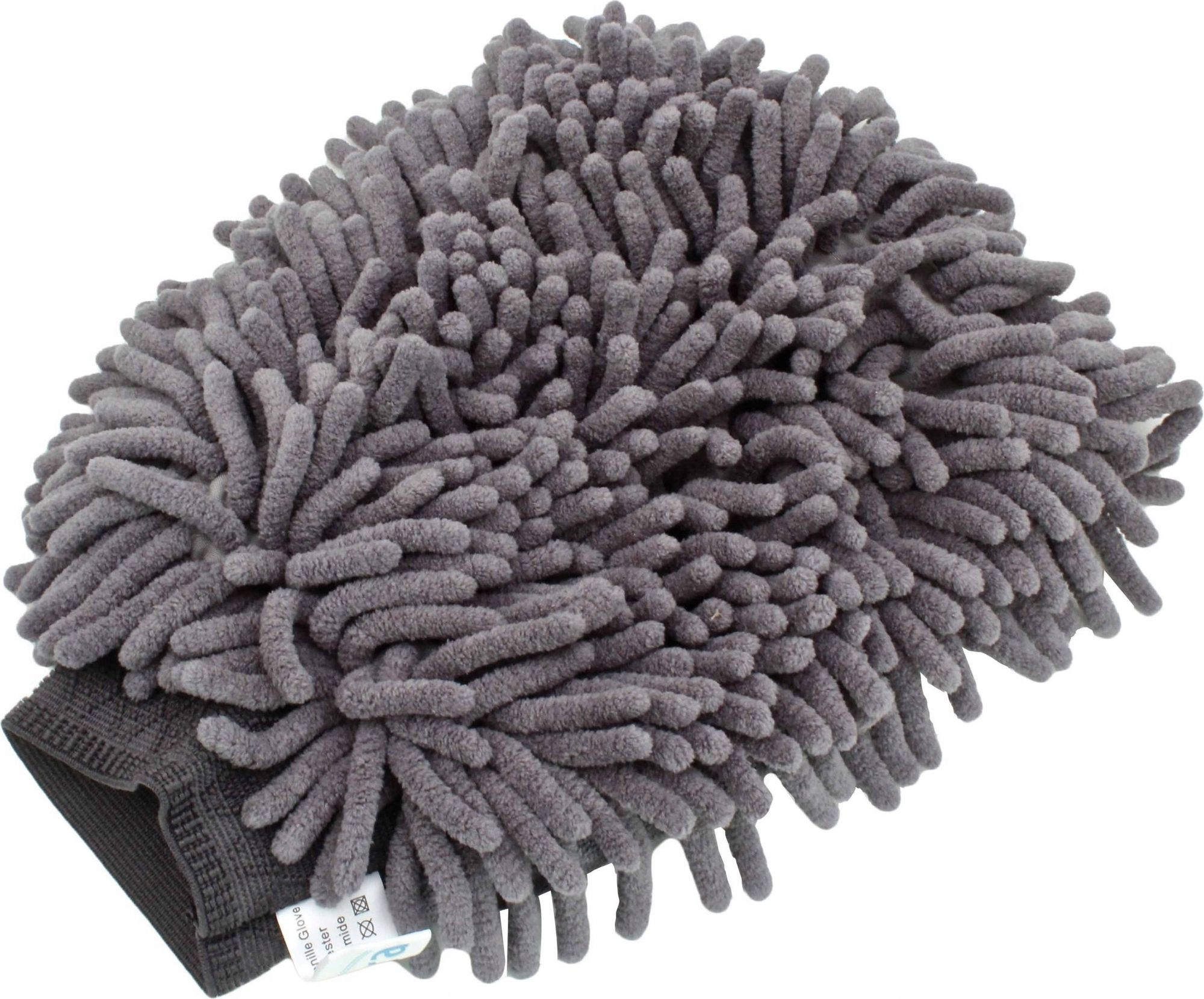 SATRA | Auto-Waschhandschuh, Mikrofaser,  Dunkelgrau, 25 x 16 cm, Händehandtuch, Dunkelgrau, Auto Pflegehandschuh