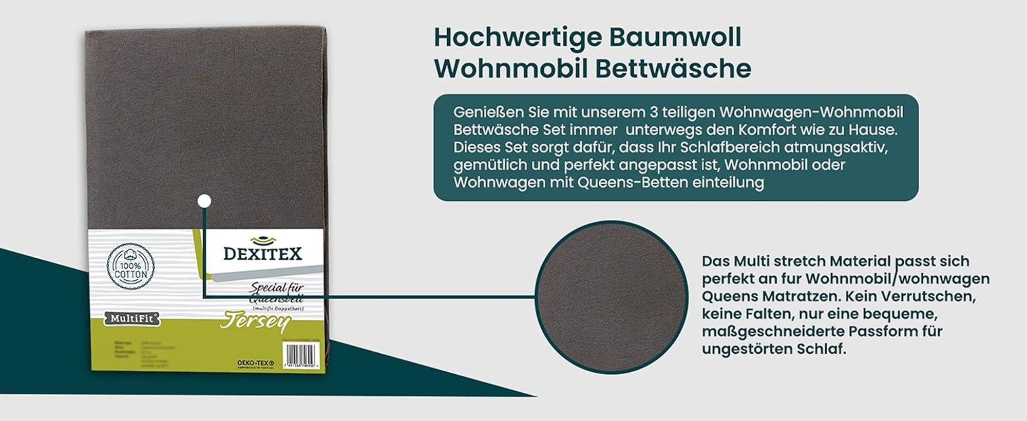hochwertige Baumwollbettwäsche für Wohnmobile