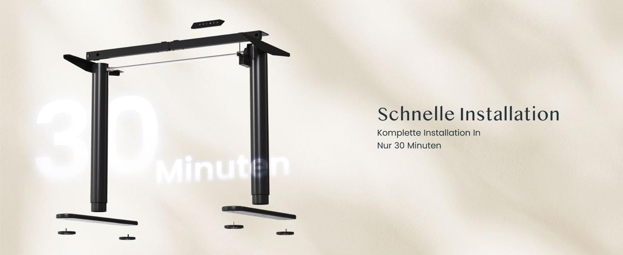 FLEXISPOT CylineX Höhenverstellbarer Schreibtisch mit elegant abgerundeten Tischbeinen 80 kg Tragkraft 4 Memory-Funktion, Antikollisionsschutz Schwarz