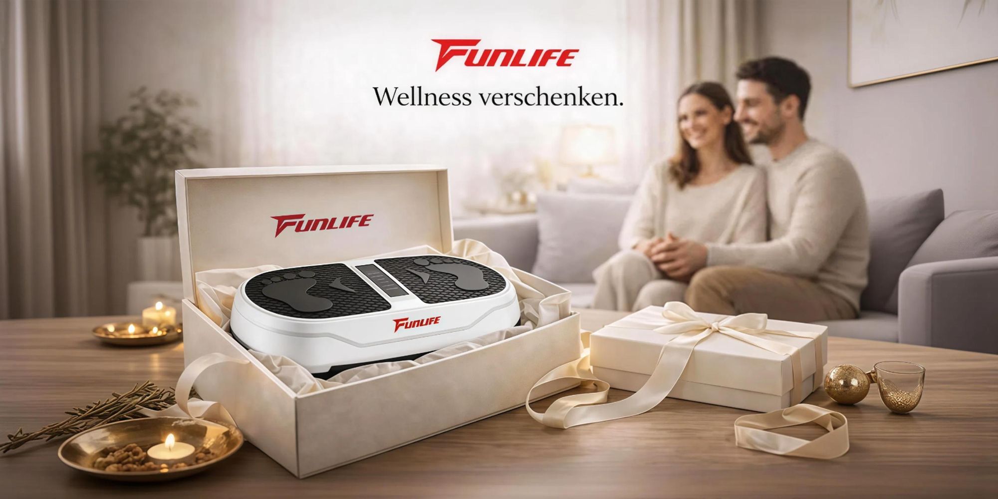 Vibrationsplatte als Geschenk Wellness Fitness Zuhause