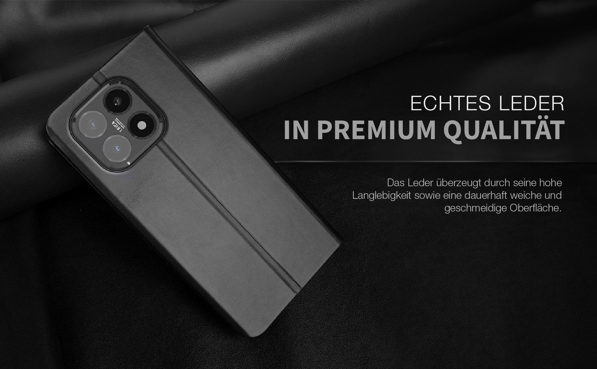 Lederhülle für das Xiaomi 15T mit Kameraschutz
