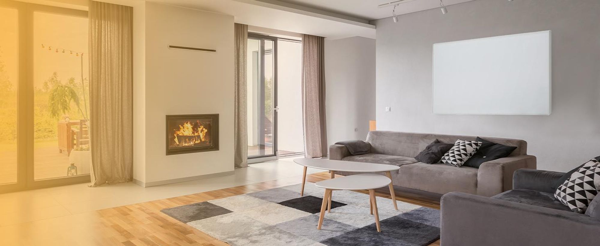 Heidenfeld Infrarotheizung HF-HP140 | Bis 20 m² - Heizkörper - Heizpaneel - Infrarot - App Steuerung - Touch Bedienfeld - Kindersicherung (800 Watt)