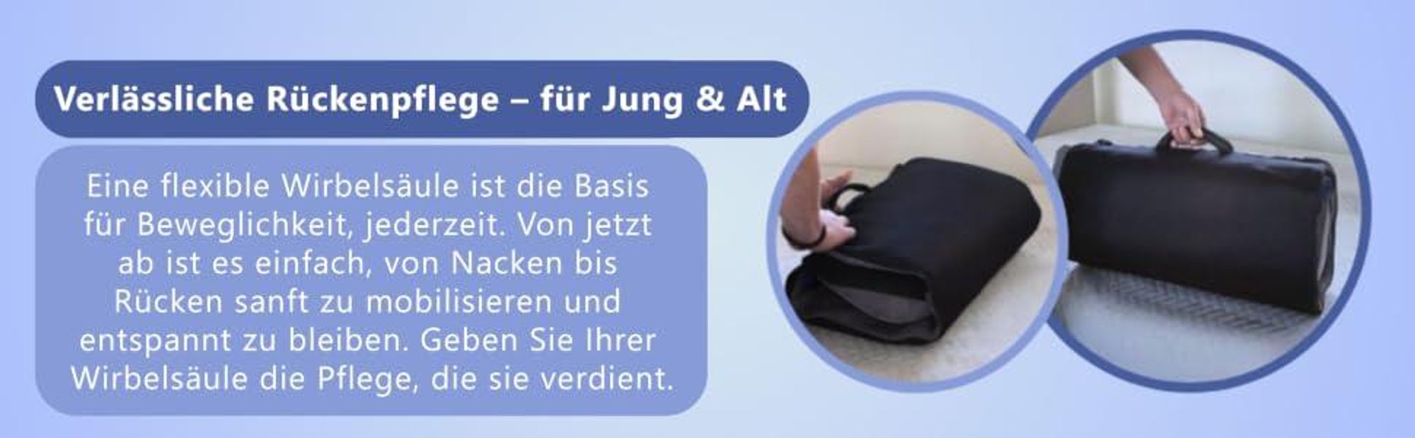 Oberer und mittlerer Rücken auf der DR-HO’S MotionSolution Massagematte
