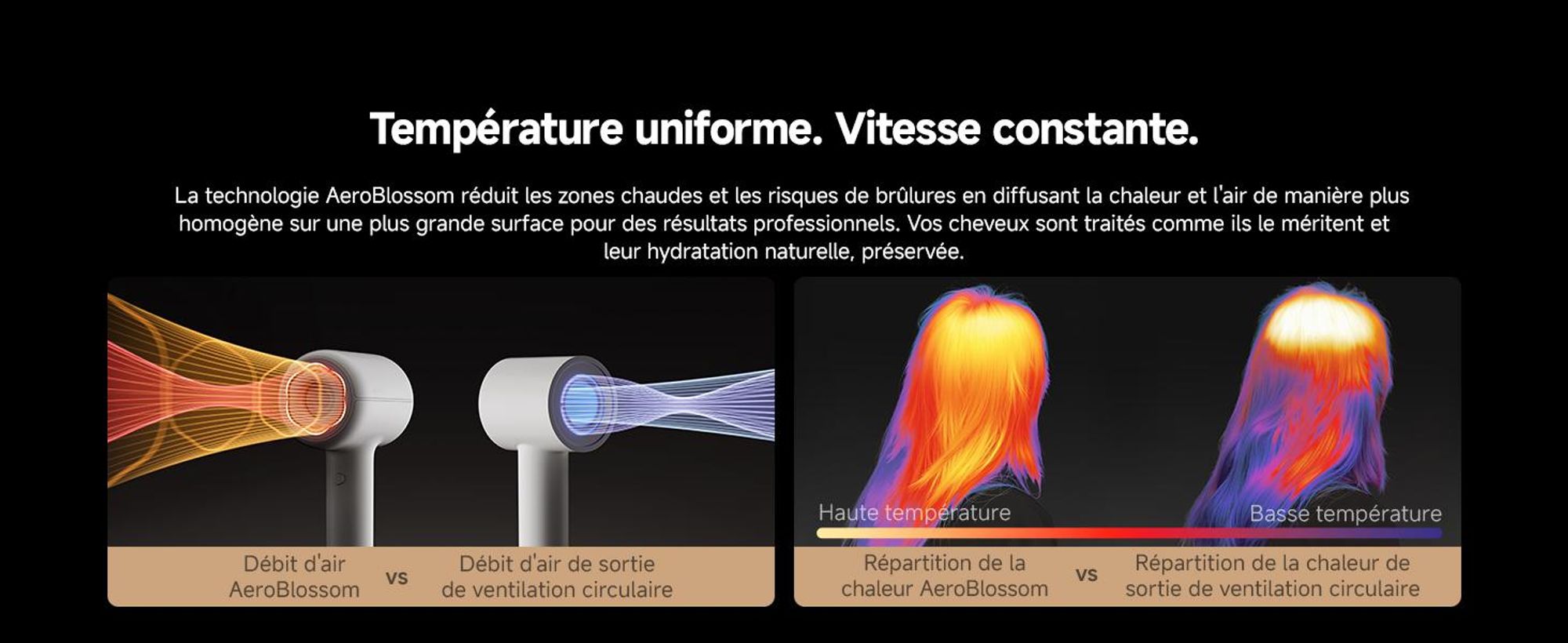 MOVA SHINE 20 Sèche-cheveux Argenté – Contrôle intelligent de la température, séchage rapide et soin capillaire multi-styles