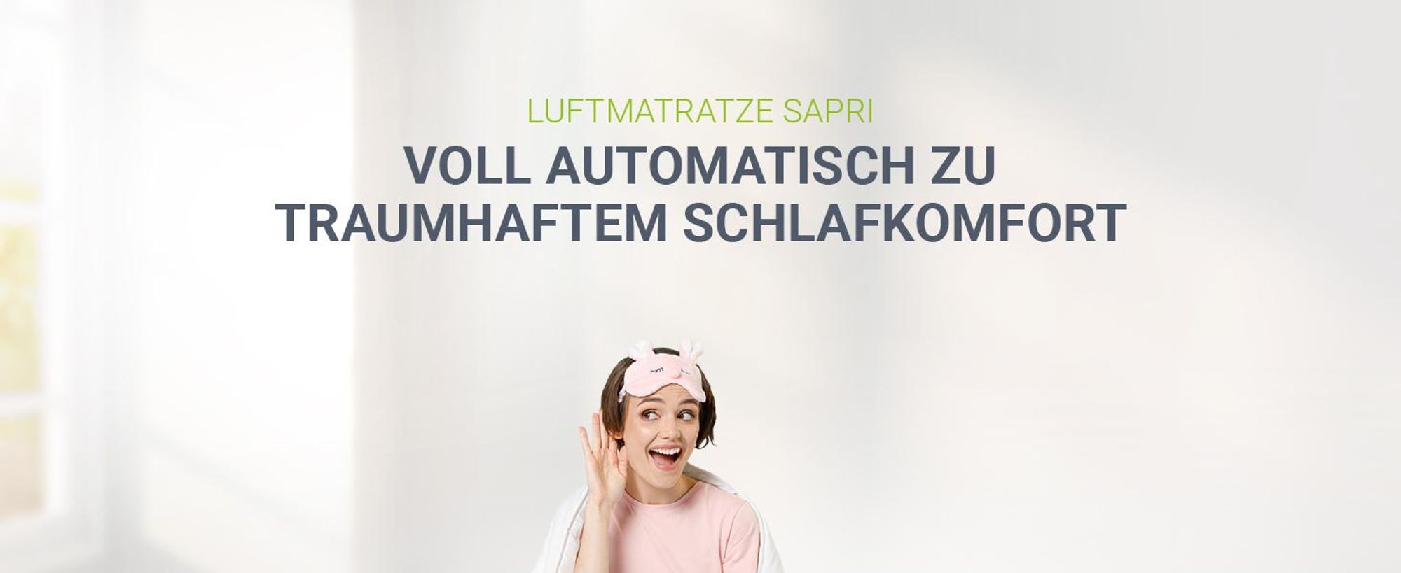 Juskys Luftmatratze Sapri M in Blau-Weiß - 1 Personen Luftbett selbstaufblasend mit Pumpe