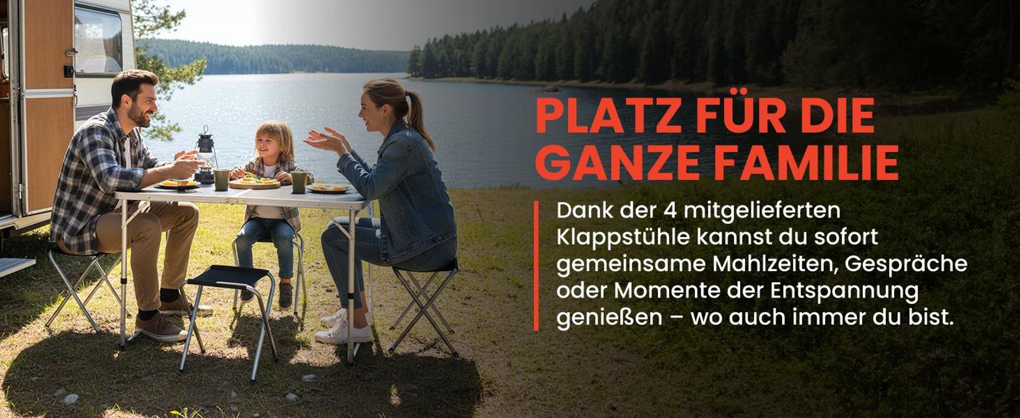 Campingtisch faltbar Reisetisch Klapptisch in Koffer