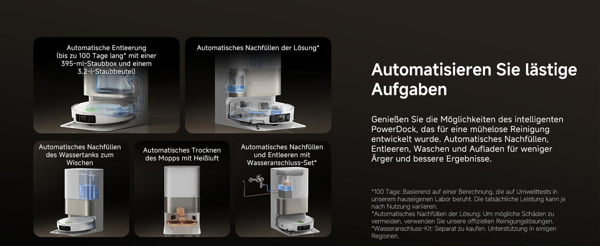 Dreame X50 Ultra Complete Staubsauger Roboter mit Wischfunktion,20KPa Saugkraft,6cm Hindernisfreiheit,Hebarem Wischmopp,360°-Navigation,KI-Vermeidung