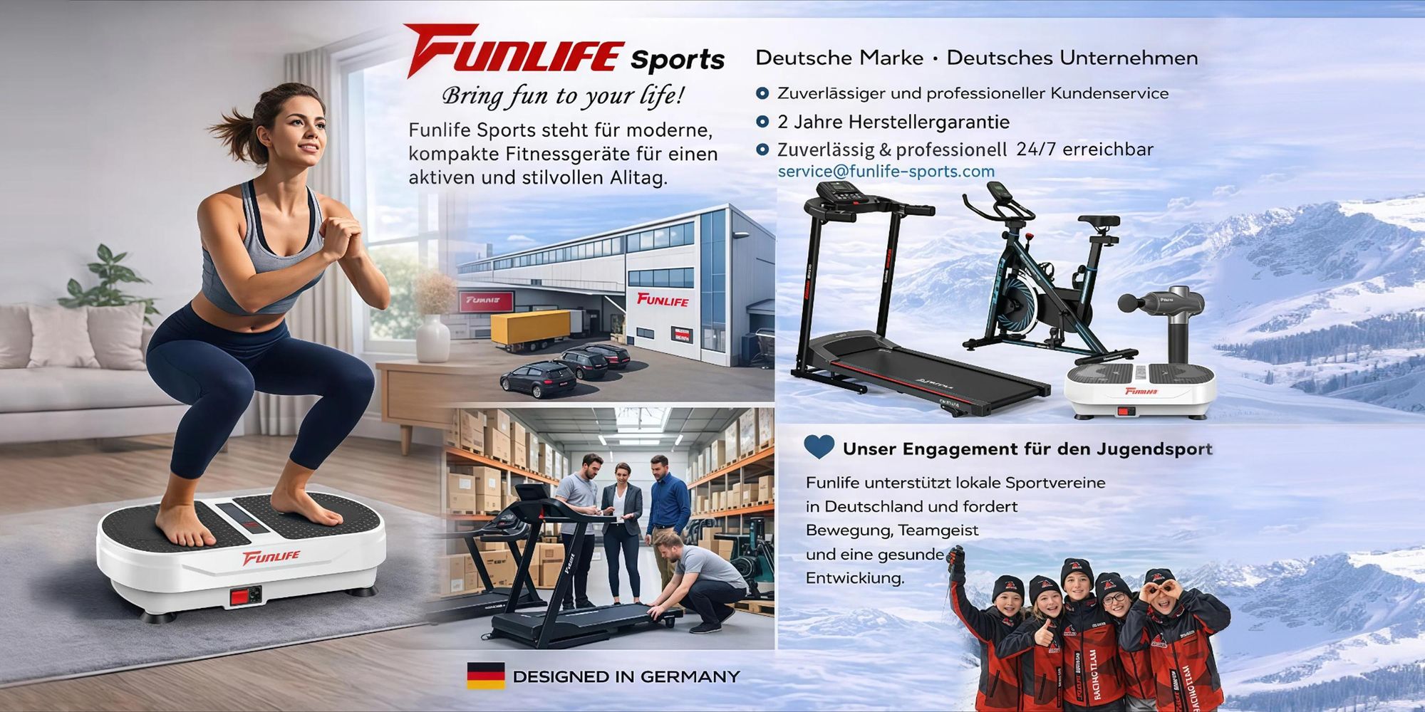 FunLife V8 Vibrationsplatte – 180 Intensitätsstufen, 5 Programme, Bluetooth-Lautsprecher, Widerstandsbänder, leise, Ganzkörpertraining, bis 120 kg