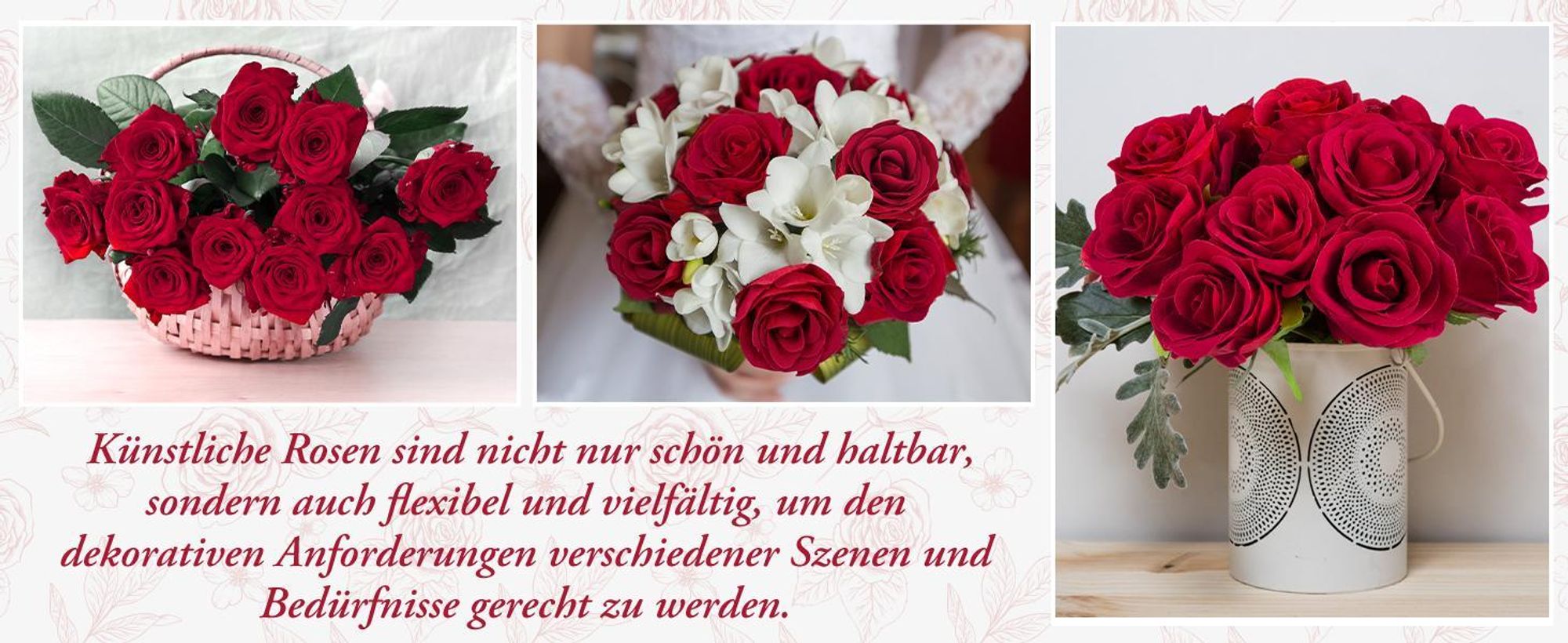 12 Stück Rot Künstliche Rosen, Künstliche Flanellblumen, Künstliche Blumen, Einzelne Langstielige Blumen, Realistische Dekorative Blumen, DIY-Zimmer