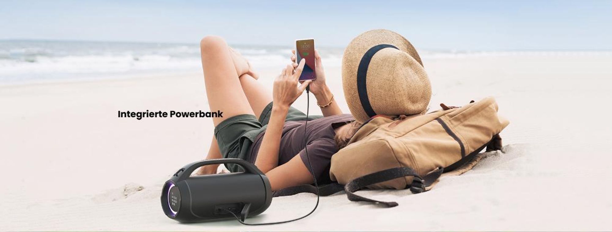 ​Tronsmart Bang SE Tragbare Bluetooth-Partybox - 40W IPX6 Wasserdicht 24h Laufzeit RGB-Beleuchtung​​