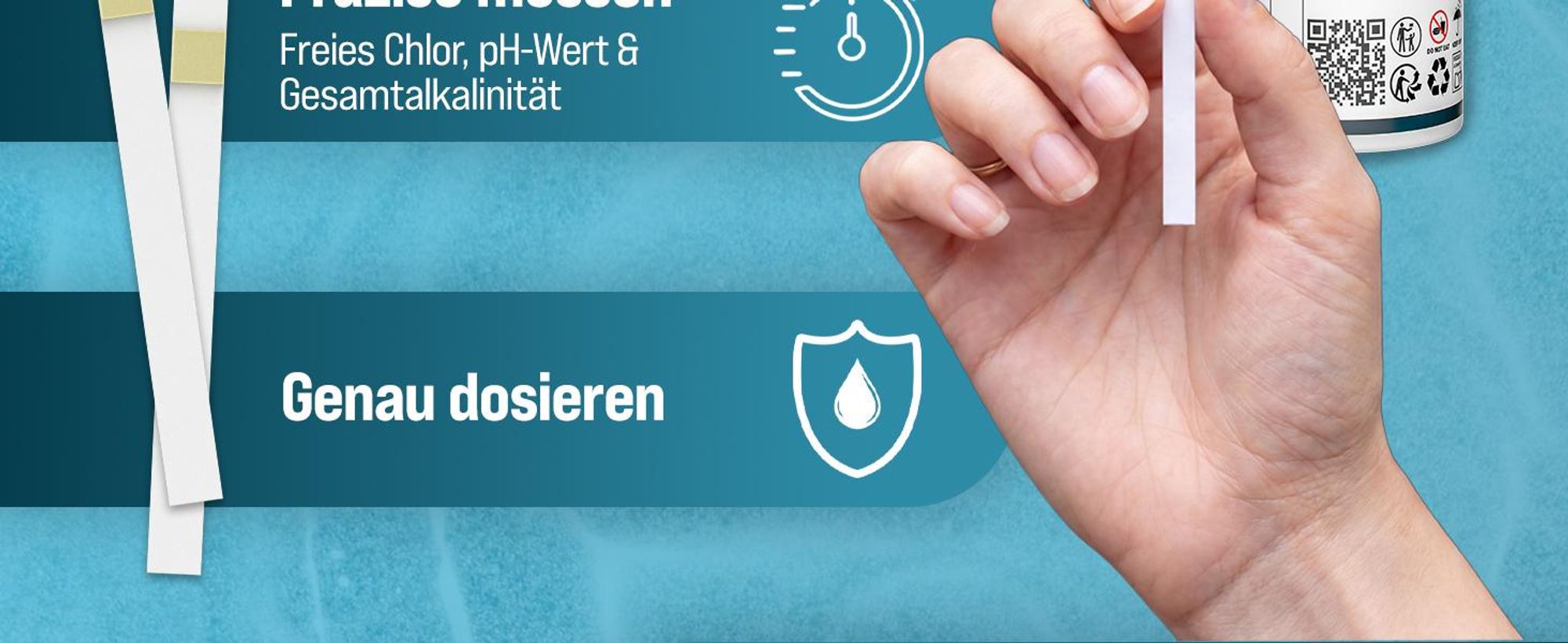 MONZANA Dosierschwimmer Pool für 20-200g Tabletten