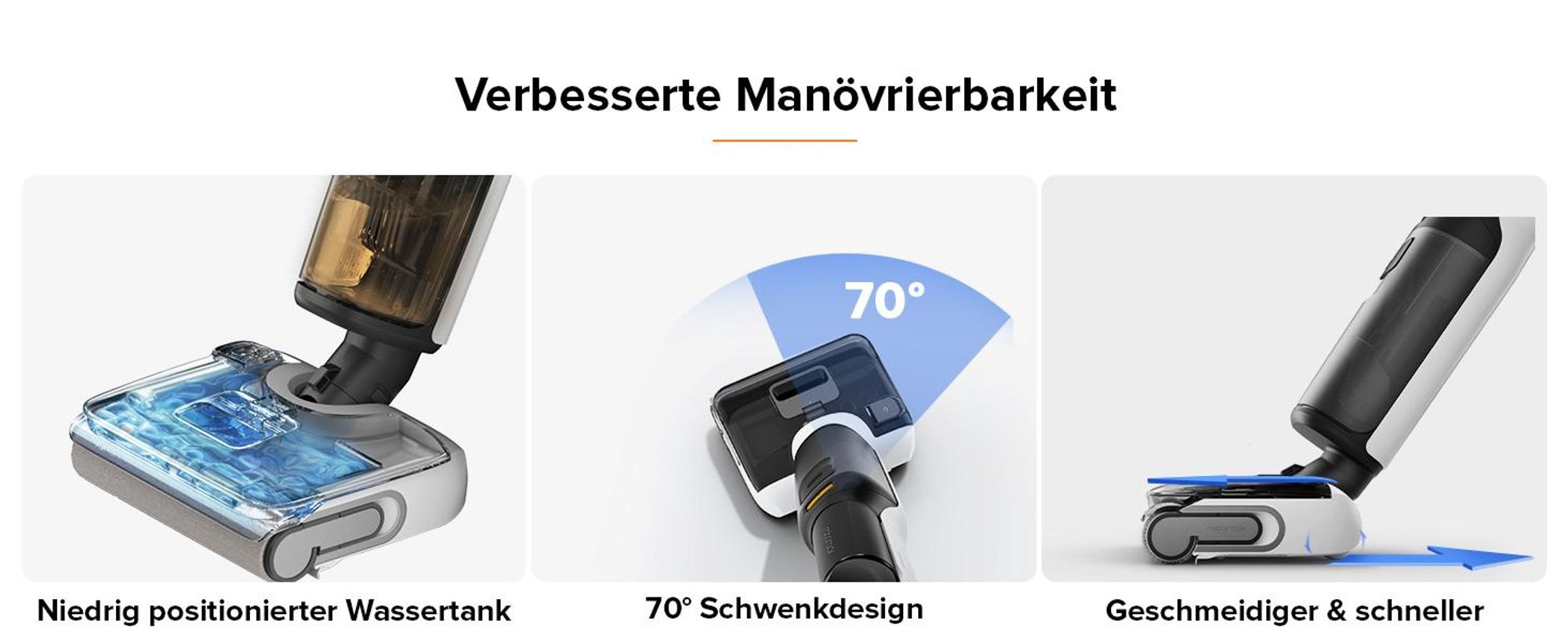 Roborock F25 LT Nass-Trocken-Sauger 20000 Pa, 90°C Hochtemperatur-Selbstreinigung & und schnelle Heißlufttrocknung, 180° flachliegende