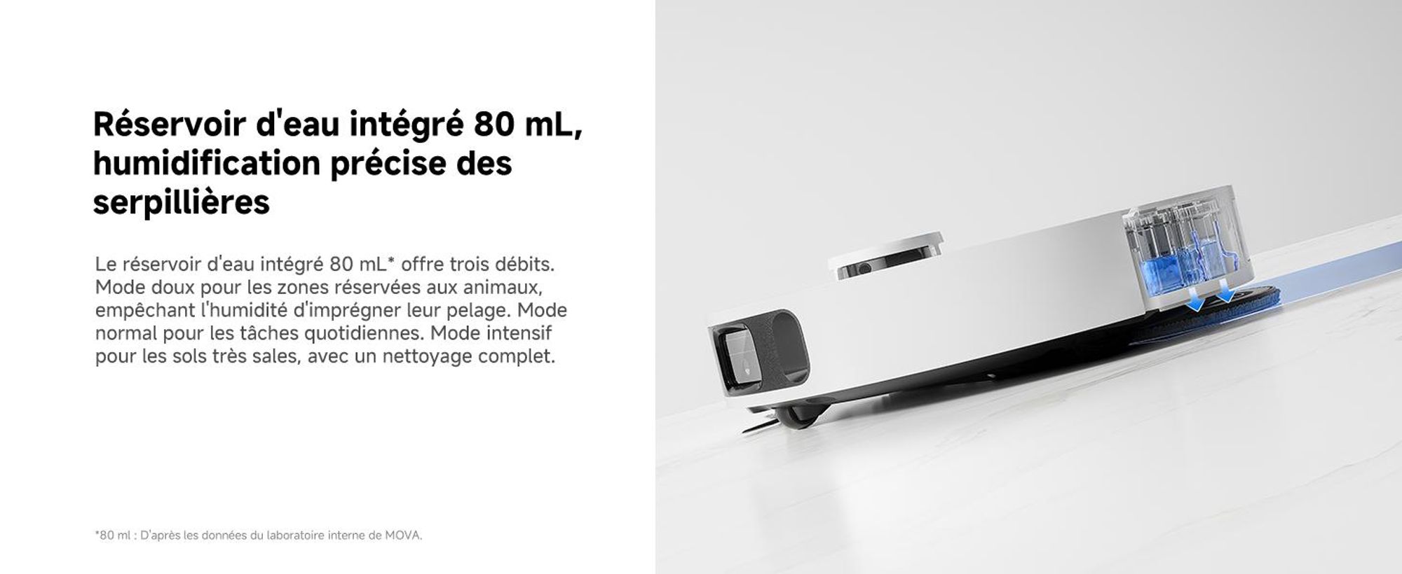 MOVA E40 Ultra - Robot aspirateur & balayeur, 19.000 Pa, vidage automatique, balai MaxiReach, brosse latérale, station tout-en-un, jusqu'à 75 jours de nettoyage