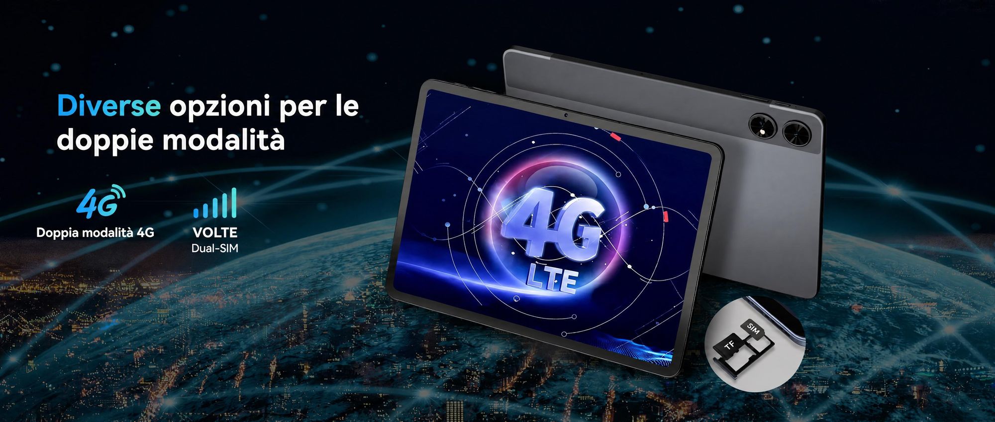 BESTTAB T60, tablet Android 16 da 12,2 pollici con 48 GB di RAM (12 + 36 GB), 256 GB/2 TB di memoria, processore Octa-Core e batteria da 10000 mAh, inclusi: penna, custodia, mouse e tastiera
