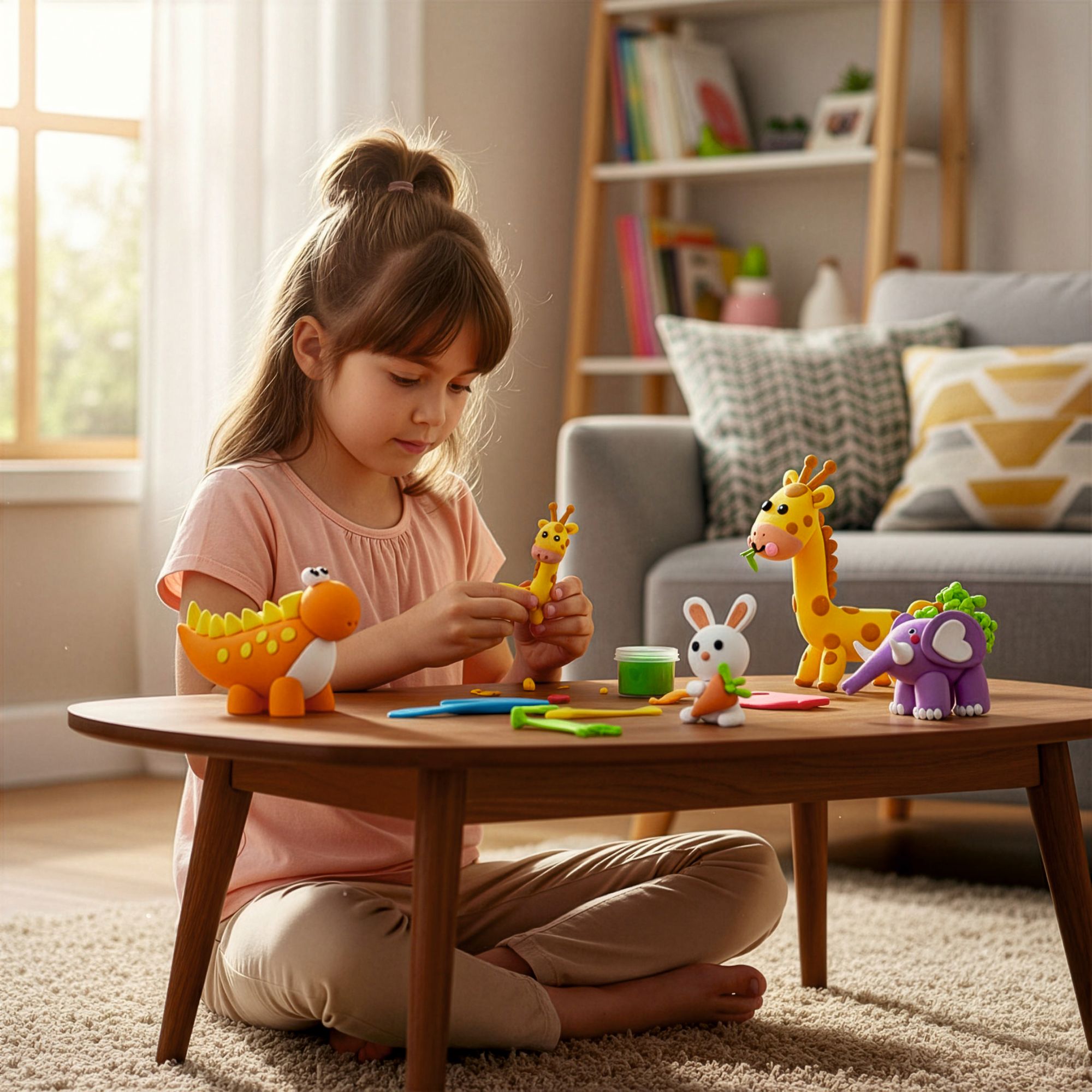 Magic Clay 36er Set, Magische Knete lufttrocknend & ultraleicht, Modelliermasse für Kinder inkl. 3 Spatel, Kreatives Spielzeug MINT, EVI KIDS MagicCla