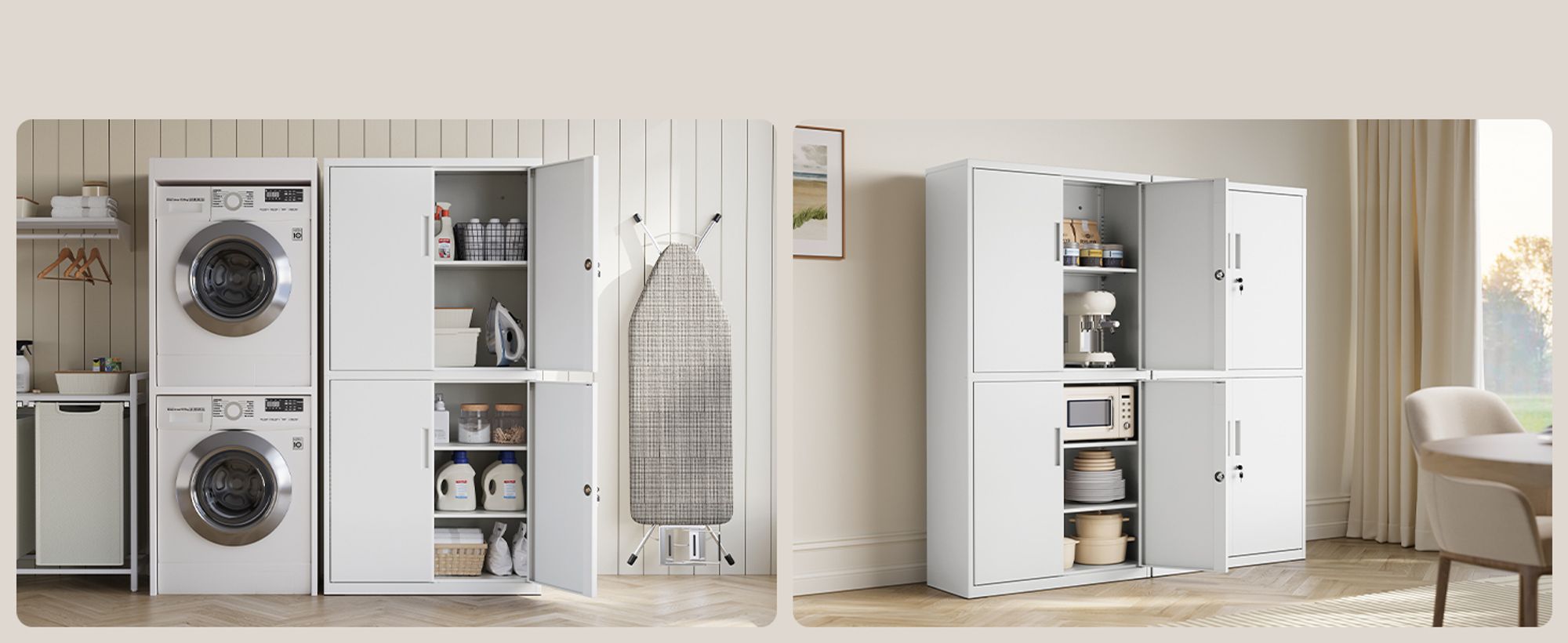 SONGMICS Aktenschrank, Mehrzweckschrank, Büroschrank, 40 x 80 x 180 cm, verstellbare Ablagen