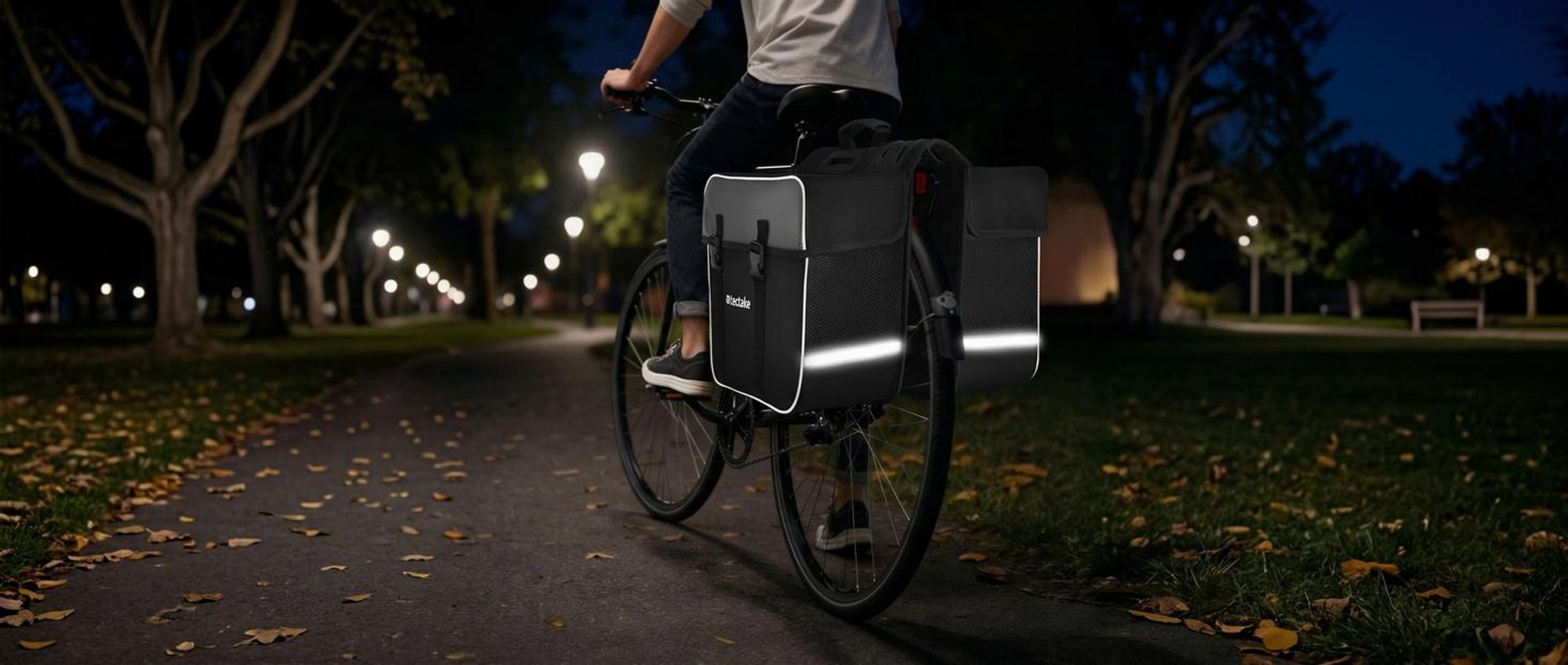 Set Fahrradtasche Georg und Fahrradrahmentasche große Fahrradtasche mit 2 Fächern wasserabweisend und robust