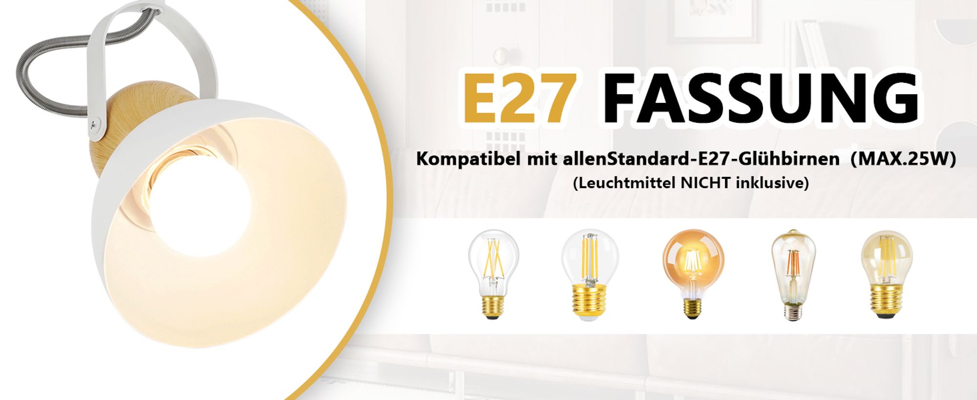 ZMH Deckenstrahler Vintage Weiß Deckenlampe 3 Flammig Retro Deckenspots E27 Küchenlampe Schwenkbar 350° Metall Industrial Innen Deckenleuchte für Küche Flur Eingang Wohnzimmer Schlafzimmer