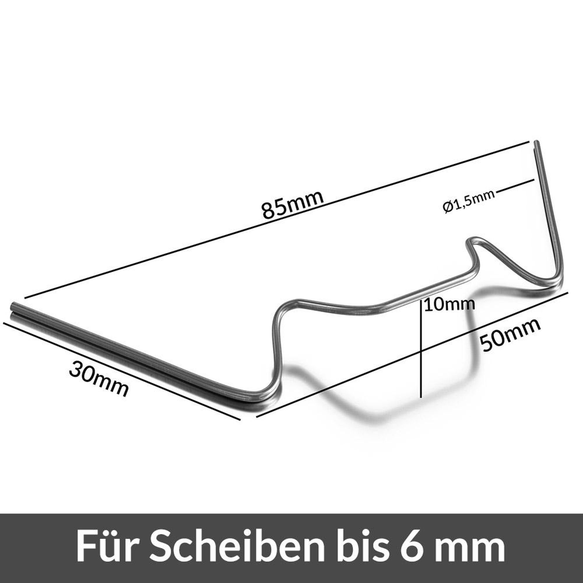 DEUBA® Gewächshausklammern rostfrei 50 Stück Hohlkammerplatte Befestigung Gewächshäuser Gewächshausklemmen Zubehör