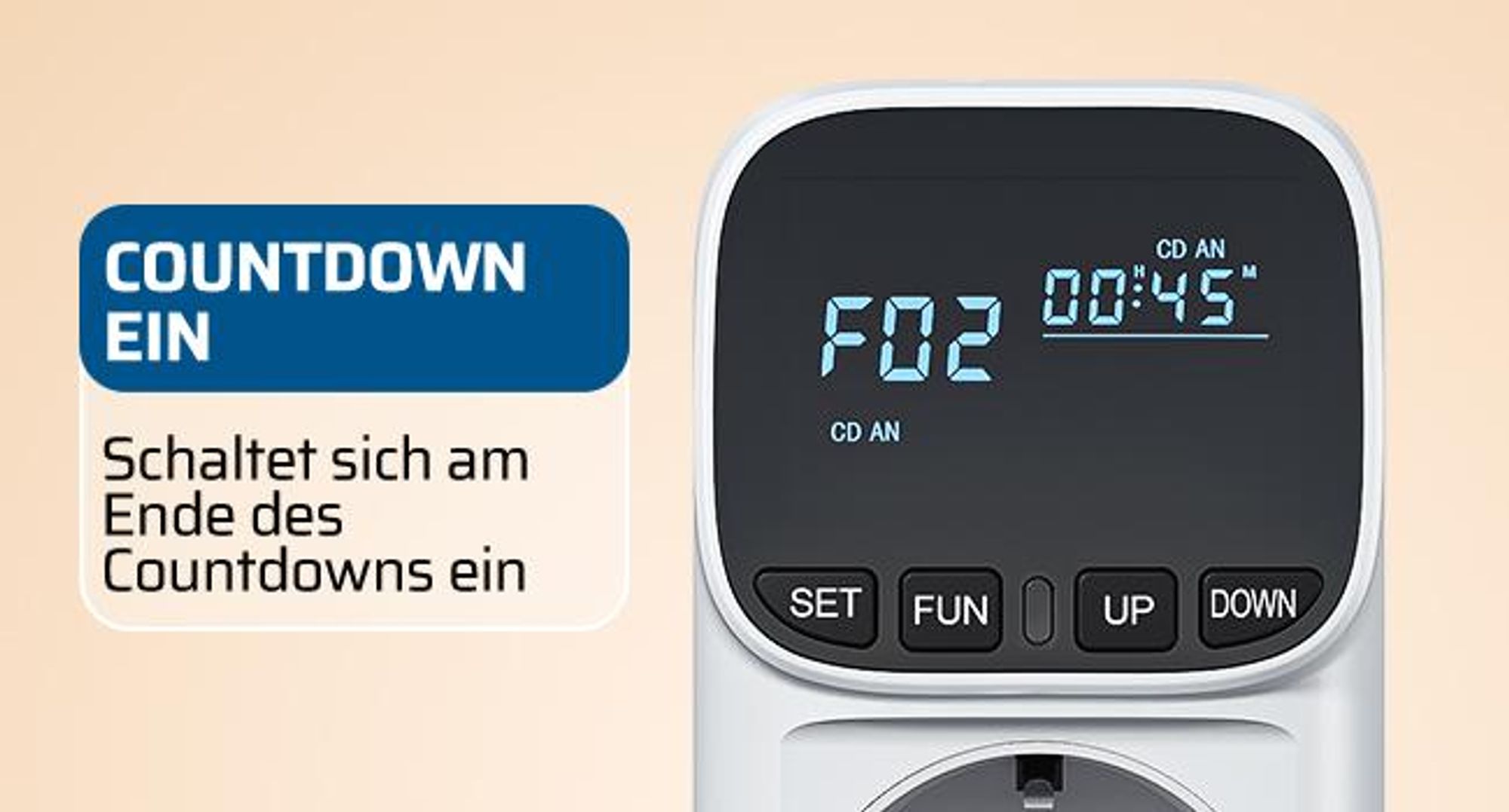 DEWENWILS Thermostat Steckdose, Temperaturregler mit LCD Display, Digitale Thermostat