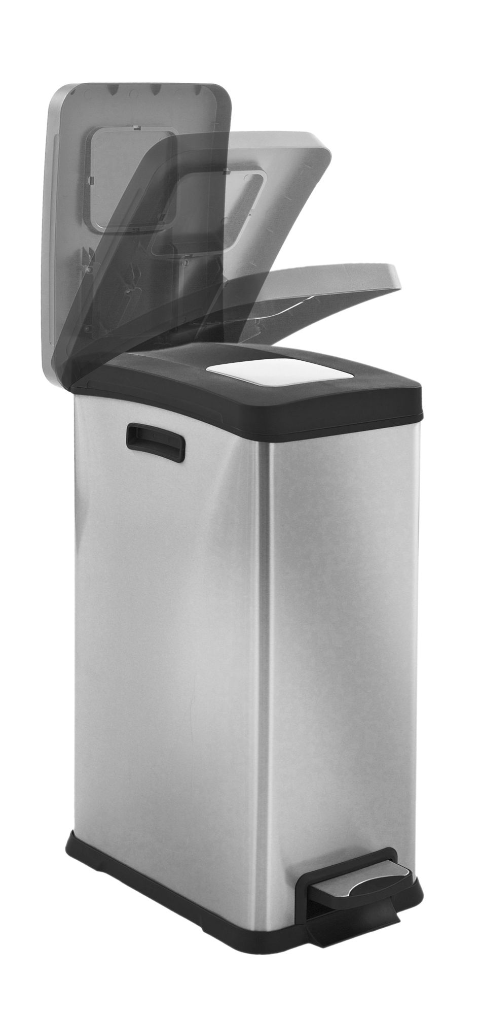 EKO - Rejoice Treteimer 30 Liter - Stainless steel Plastic  - Matt Edelstahl