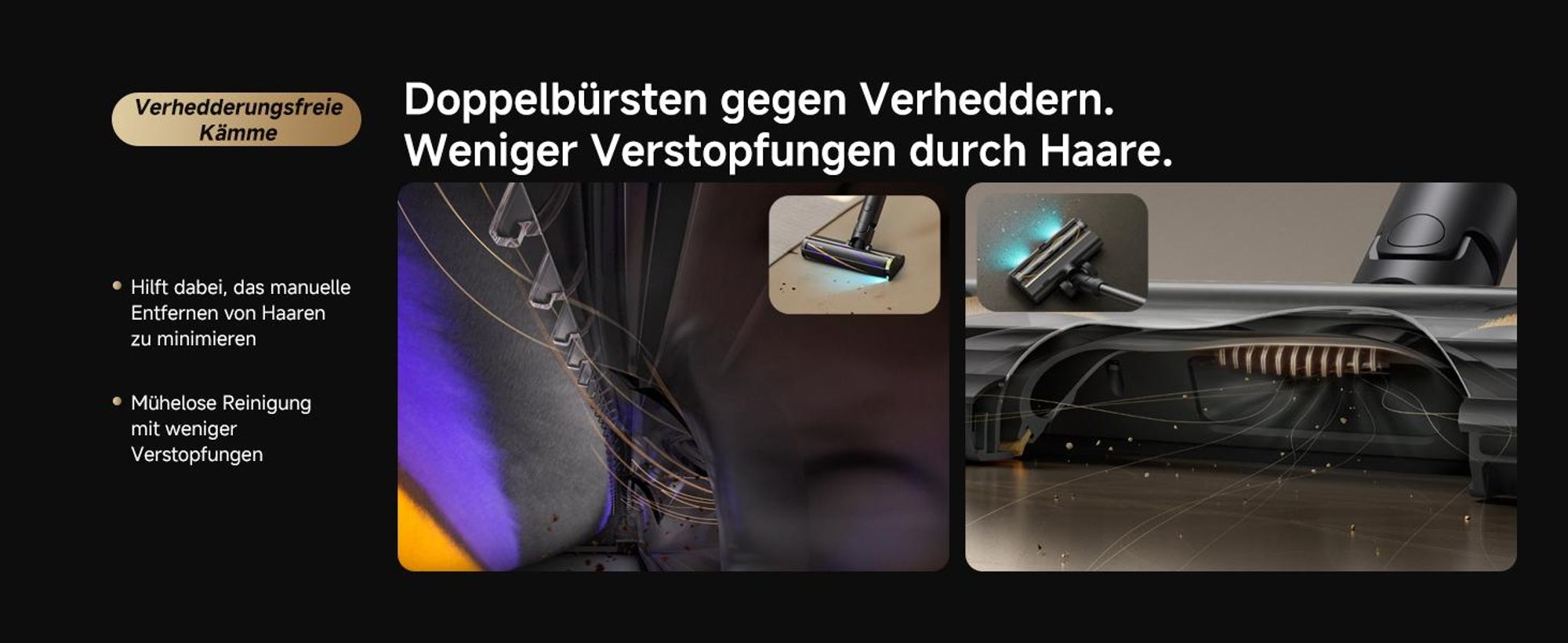 Dreame R20 Slim Kabelloser Akku Handstaubsauger,24.000Pa&190AW Saugkraft,Staubbeleuchtung,HEPA-Filterung,Anti-Verfilzungsbürste,Teppichreinigung,90Min