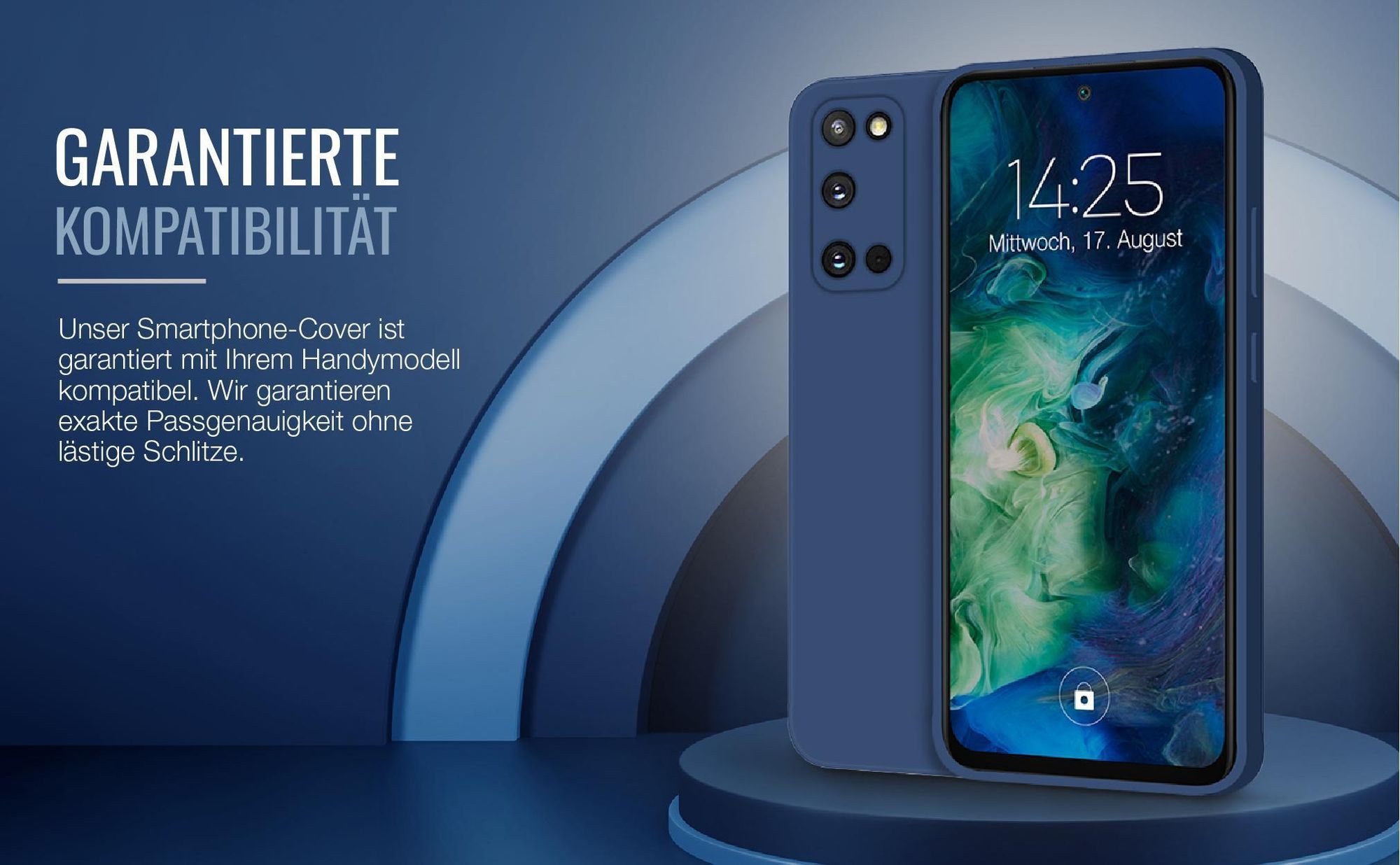Exakt passgenaues Smartphone Backcover in Blau für Samsung Galaxy S20