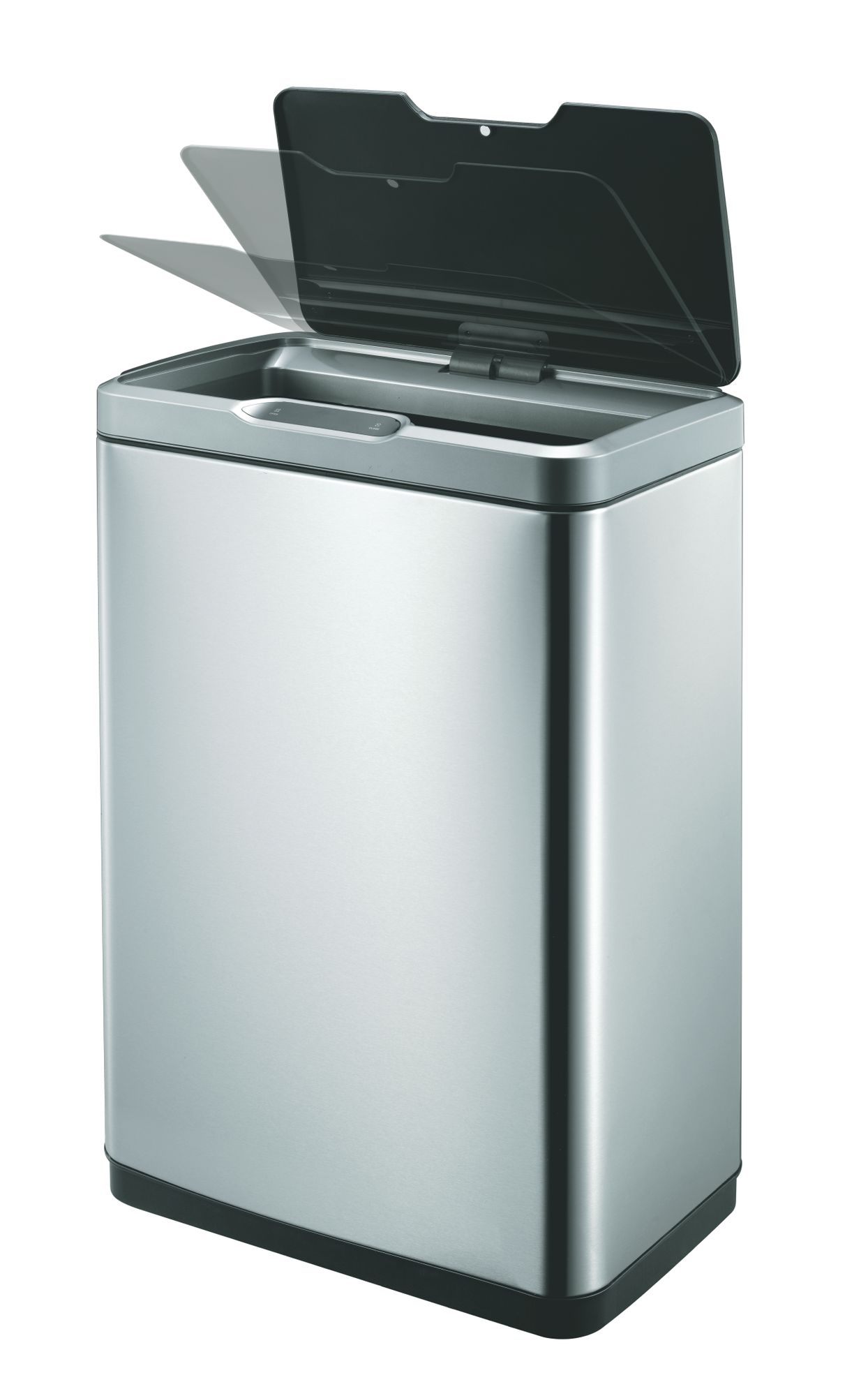 EKO - Mirage Sensor Abfalleimer 45 Liter - Stainless steel Plastic - Matt Edelstahl, Schwarz