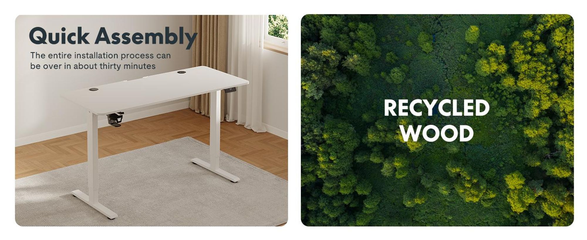 SANODESK Höhenverstellbarer Schreibtisch Elektrisch 120x60cm Einteilige Tischplatte, 4 Speicherplätzen, 60 kg Tragkraft, Anti-Kollisionsschutz (Weiß)