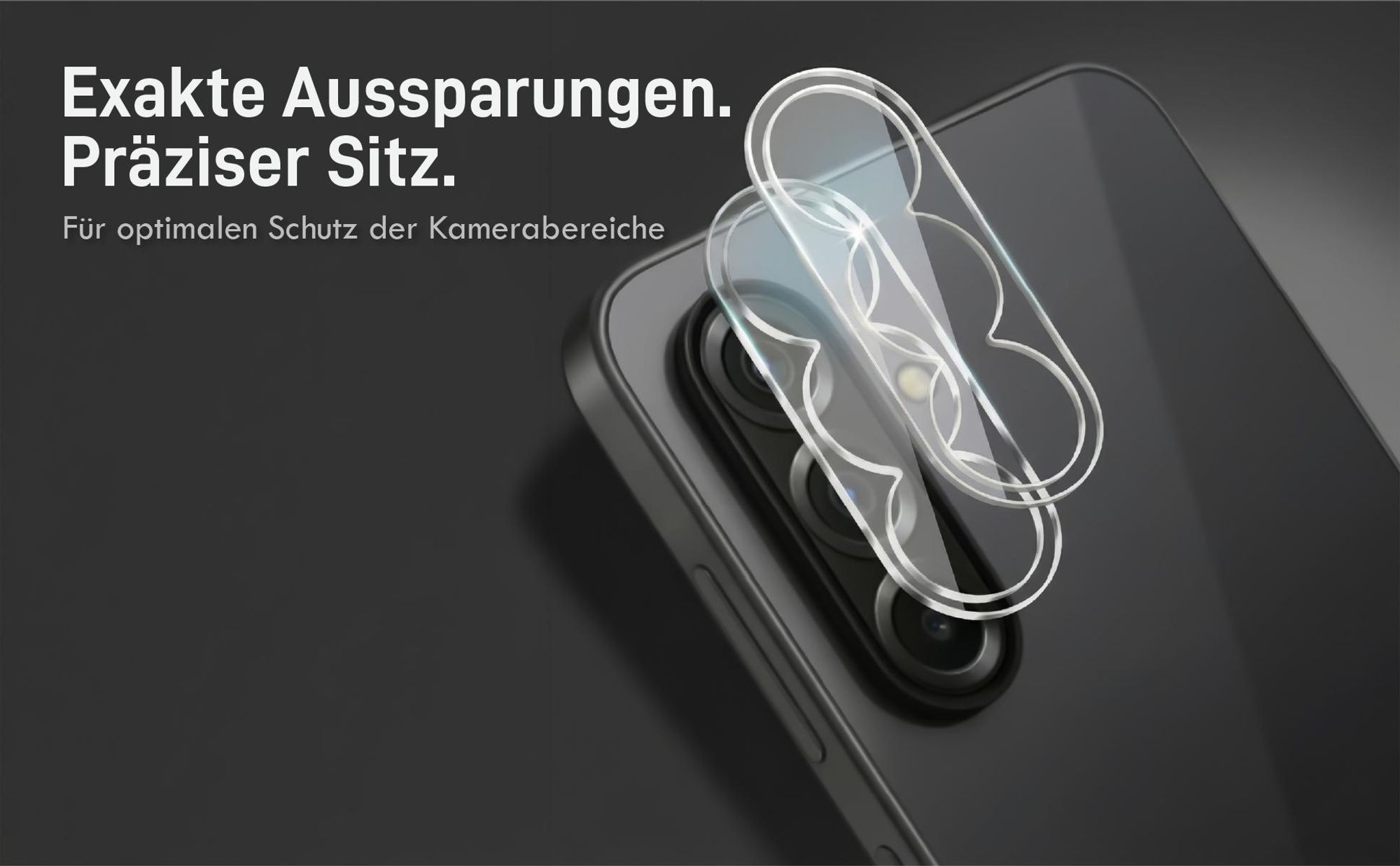 Viererpack Kamera und Displaygläser - Resistent gegen Fingerabdrücke