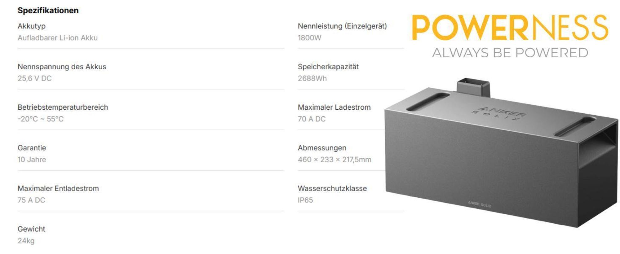 Anker SOLIX Erweiterungsakku BP2700 für Solix Solarbank 2/3 - 2 Stück