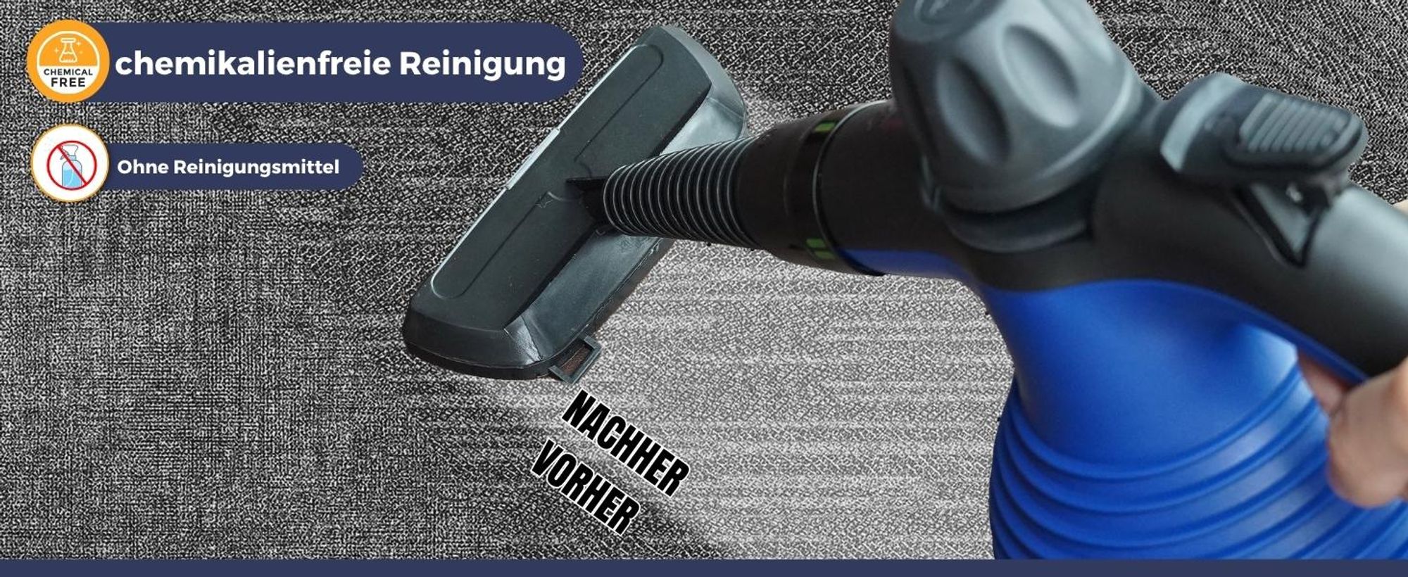 Sommertal Dampfreiniger Handgerät SC350 – Kompakter Hand-Dampfreiniger für alles – Polstermöbel, Fliesen, Böden, uvm – Steam Cleaner mit 350 ml Tank, 110°C Dampf, 3 Bar Druck