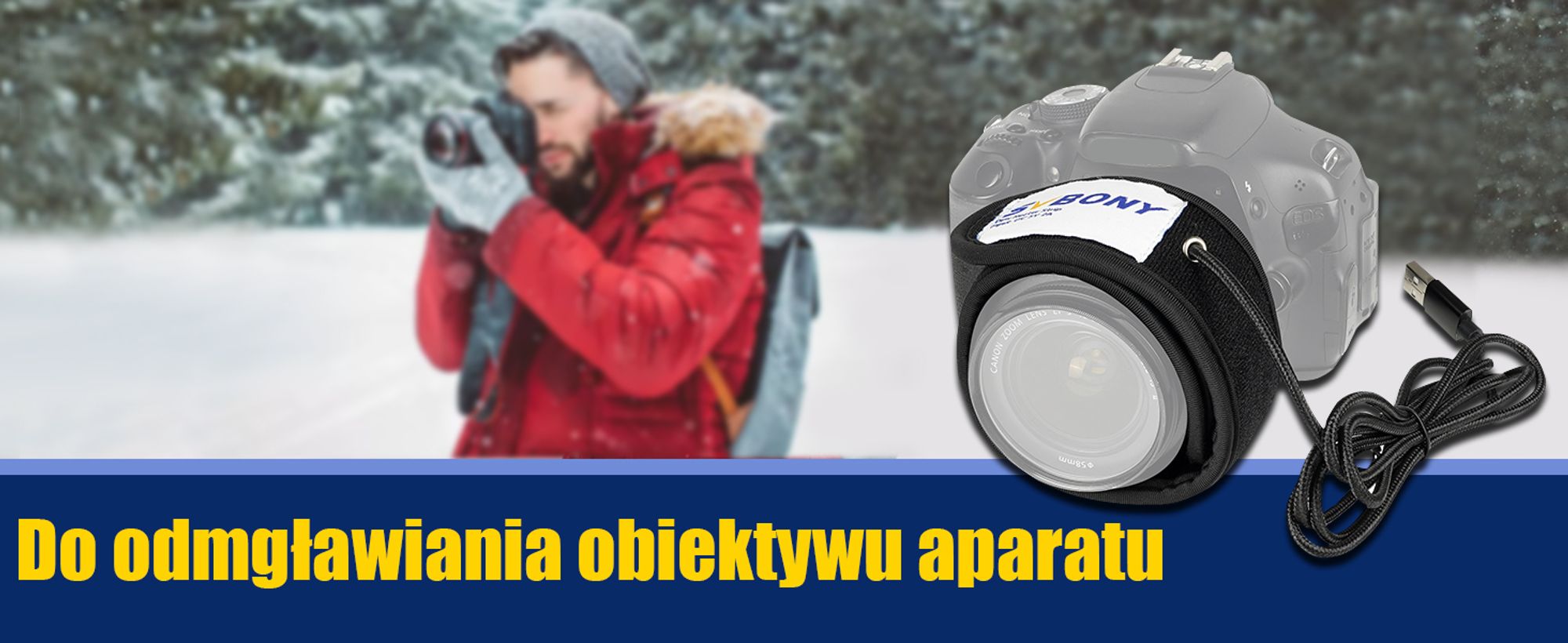 Svbony SV172 Podgrzewacz obiektywu teleskopu Svbony SV172 z regulatorem temperatury USB, podgrzewacz okularu obiektywu, 320 mm teleskop kamery przed rosą i wilgocią